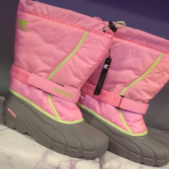 Sorel Other - Sorel Kids Pink and Gray Snow Boots